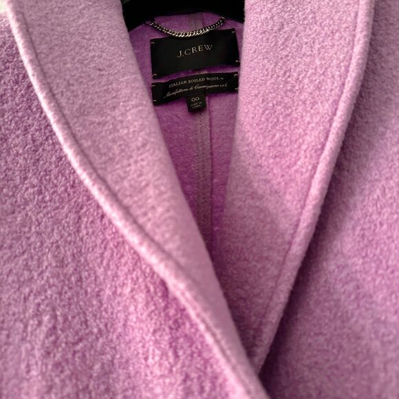 J.Crew The Daphne Topcoat in Italian Boiled Wool in Lavender 00 NWT - Picture 4 of 5
